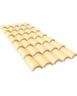 Telha Pvc Colonial Marfim 328 Cm X  86 Cm