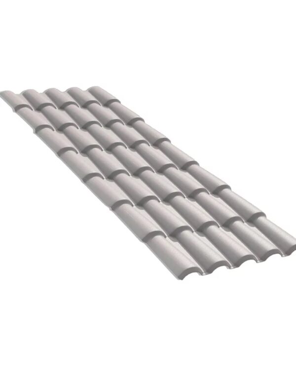 Telha Pvc Colonial Cinza 328 Cm X  86 Cm