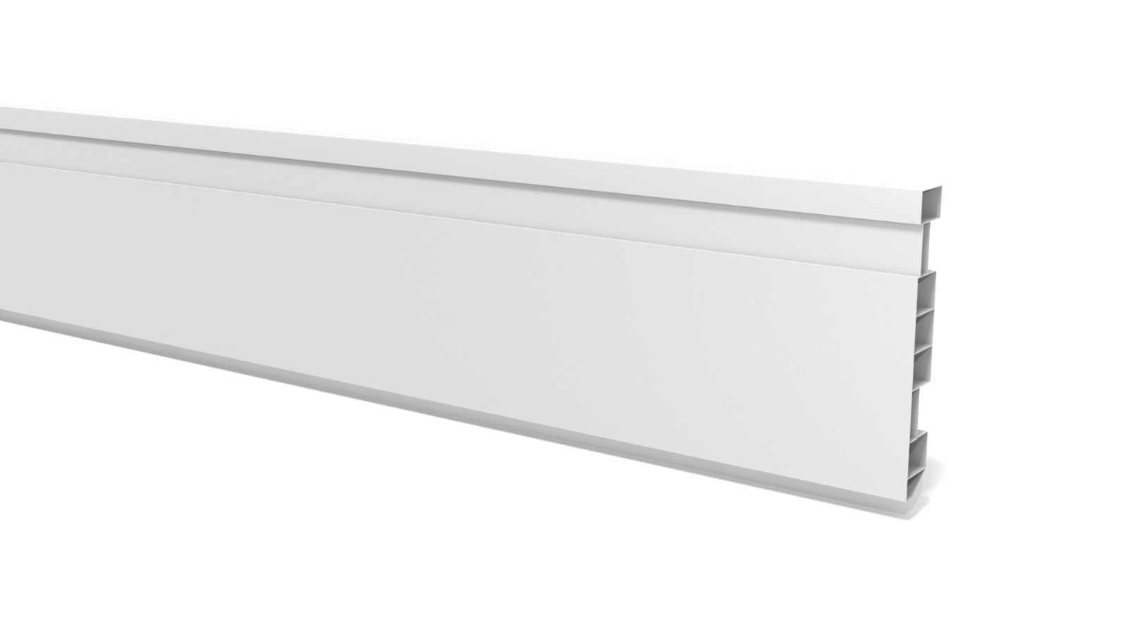 Rodape Pvc Branco 240x7cm Caixa C/ 10 Pçs
