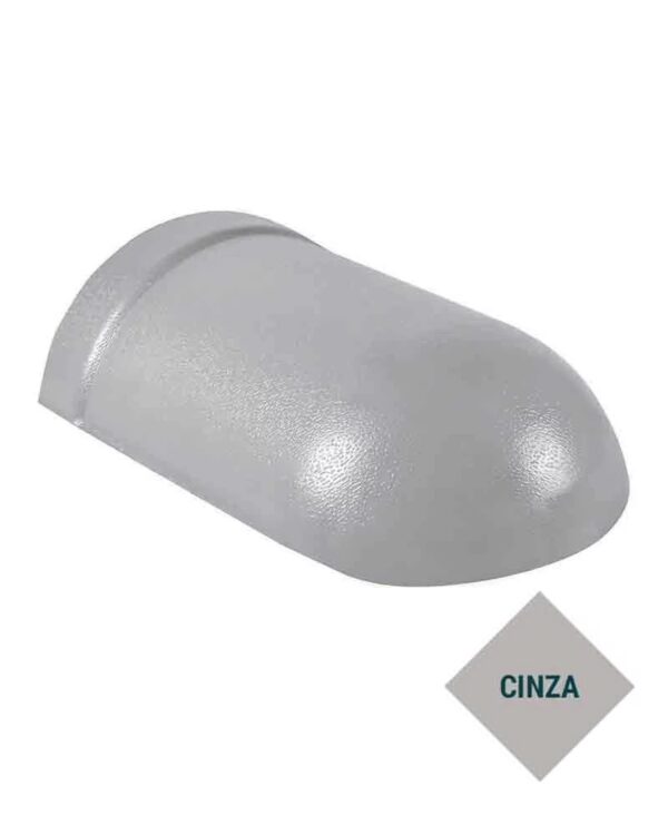 Fechamento De Cumeeira Pvc Colonial Cinza